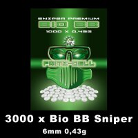 WEILAX Airsoft Softair Kugeln Fritz-Cell Premium Bio BBS 6 mm 0,20g Beutel 5000 Stück biologisch abbaubar